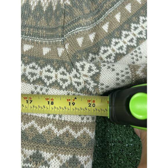 NIKE CABLE KNIT CREWNECK SWEATER MEN’S XS BEIGE LOOSE FIT - Picture 13 of 13